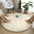 Ultra-Soft Plush Round Faux Fur Area Rug
